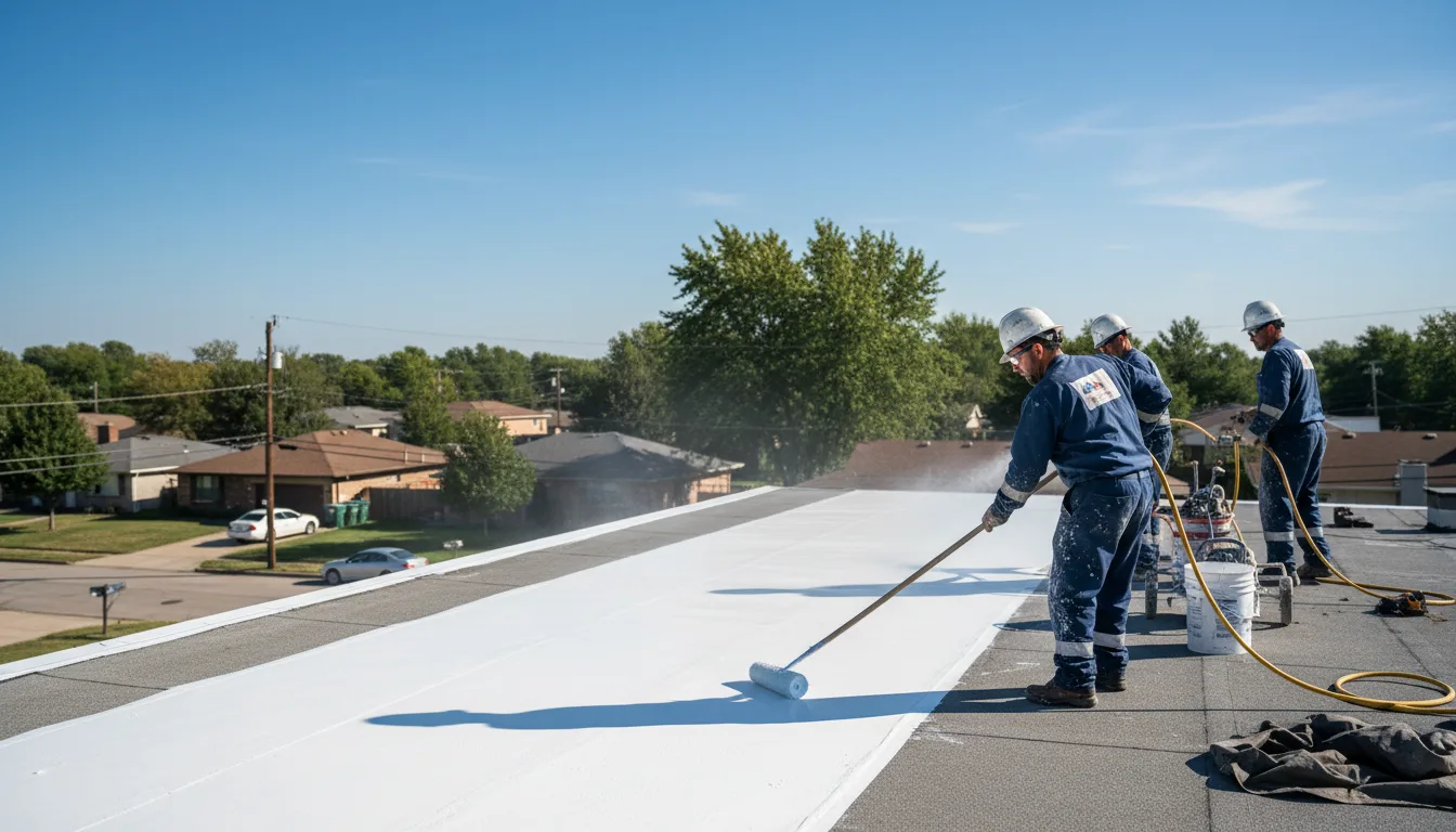Commercial roof coating in Daggett, MI near me